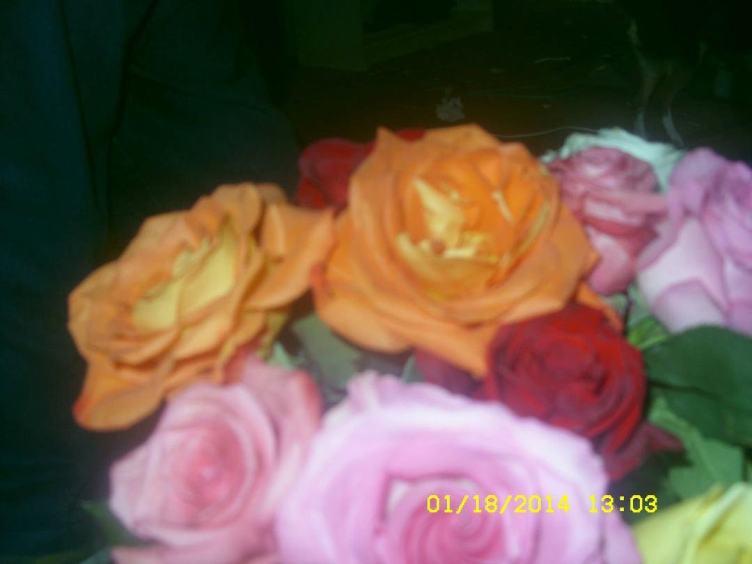flowers my best friend angel gave me for b-day
