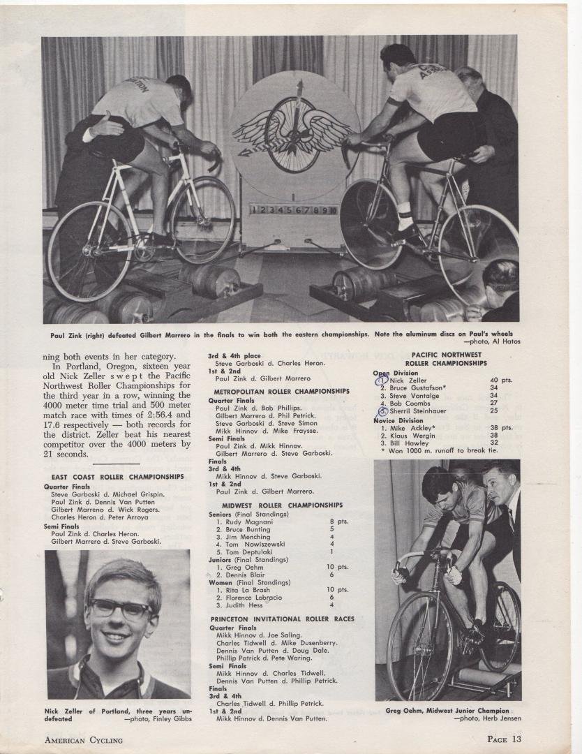 Nick, picture of you in early roller racing