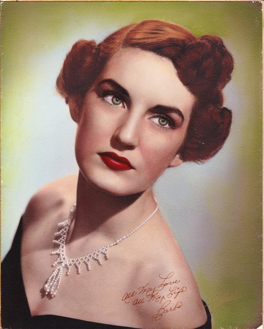 Mom - wedding pic she gave my father.