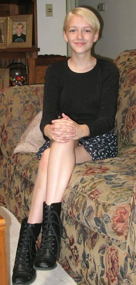 This is my granddaughter Chloe. She is 13 years old and will be in the 8th grade at Fishers Jr. High,