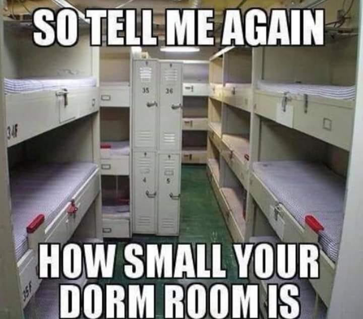 You had to share a whole room with one other person??? Oh, the humanity!!!