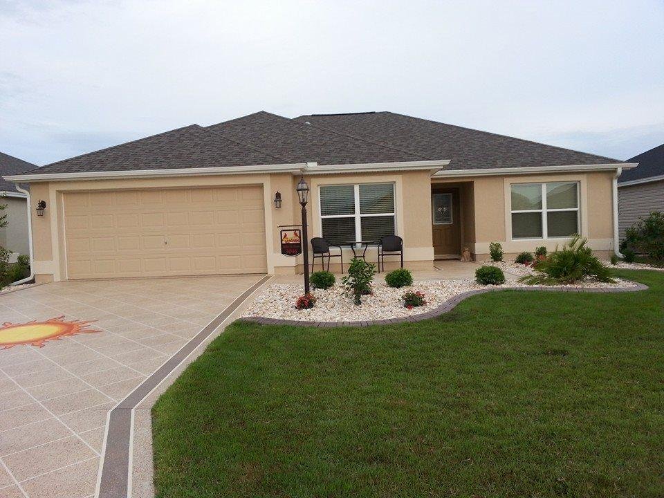 Our landscaping and driveway are finally finished. Turned out great.
