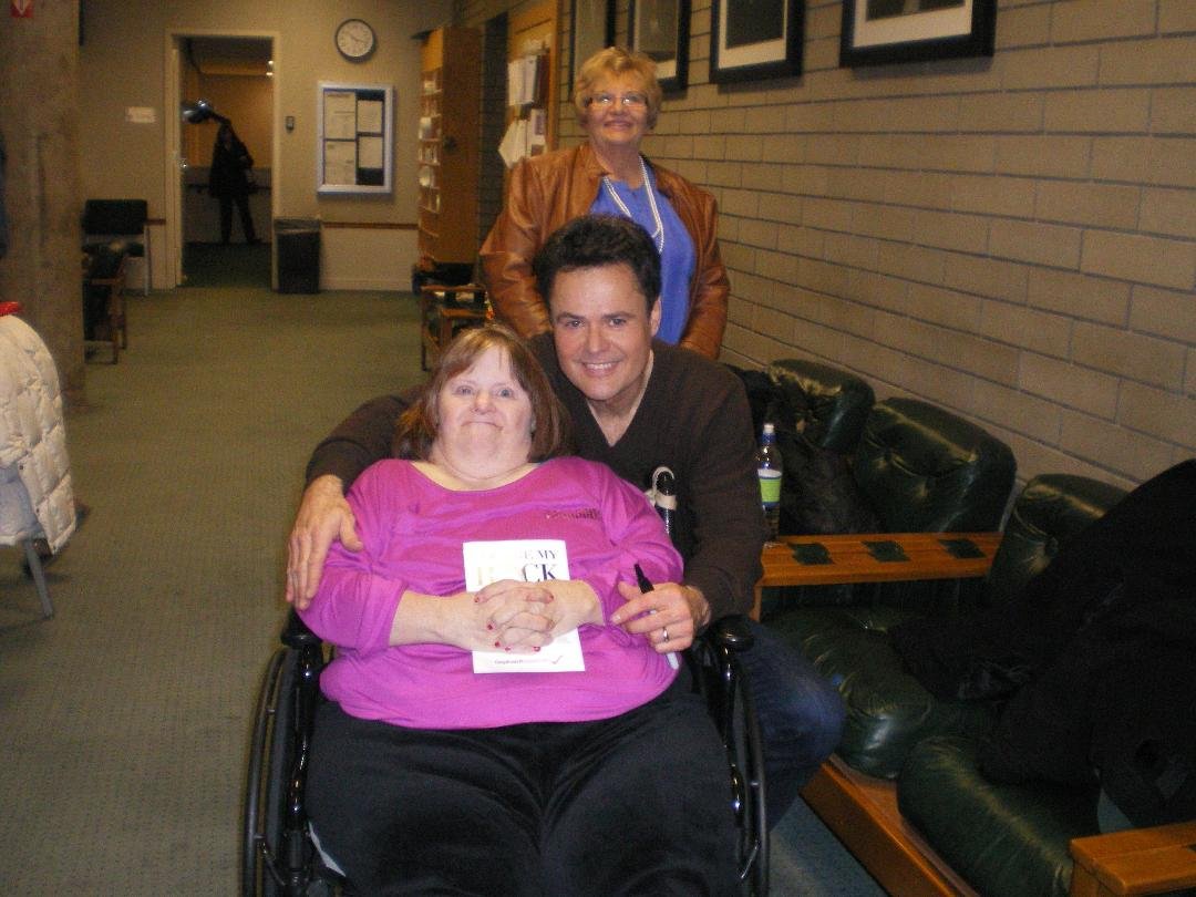 Back Stage with Donny Osmond 26 December 2012 and 
President Dieter F. Uchtdorf