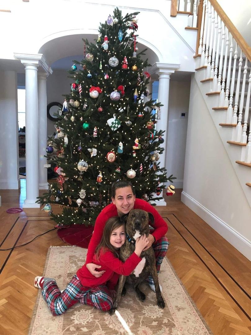 This past Christmas at Wendy's sister, Julie's in long island.  Brooke and Taylor (and Mickey their dog).
