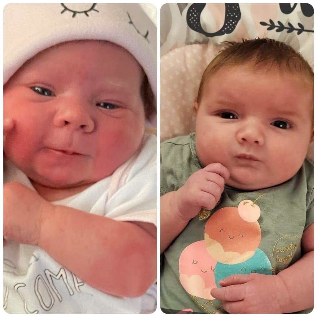 My 2 beautiful granddaughters. Lucy Ann, and Kora Leighann.   Been an eventful month.