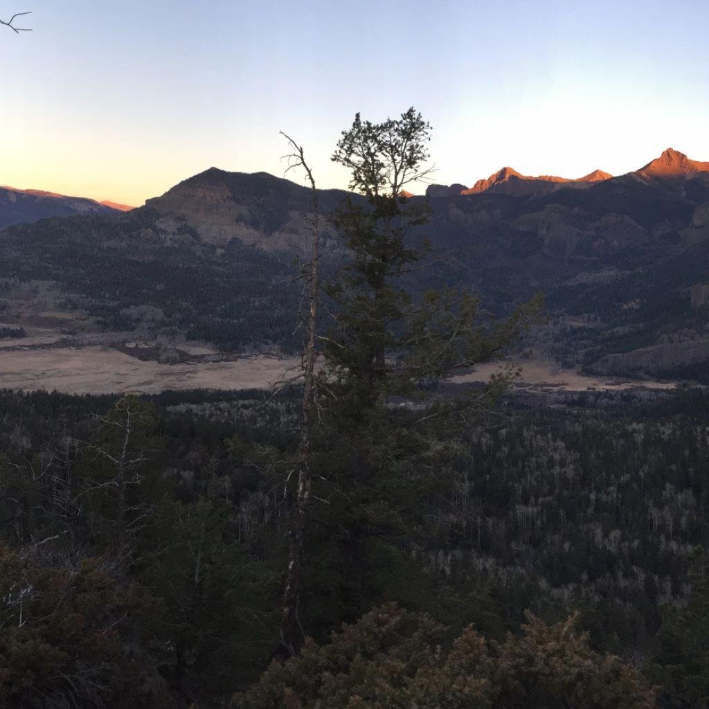 Yesterday the 26th was our last day in Colorado. Elk hunt was a bust, but the country is beautiful.