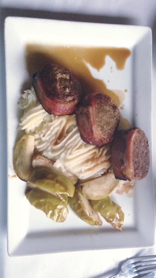 Bacon wrapped haggis