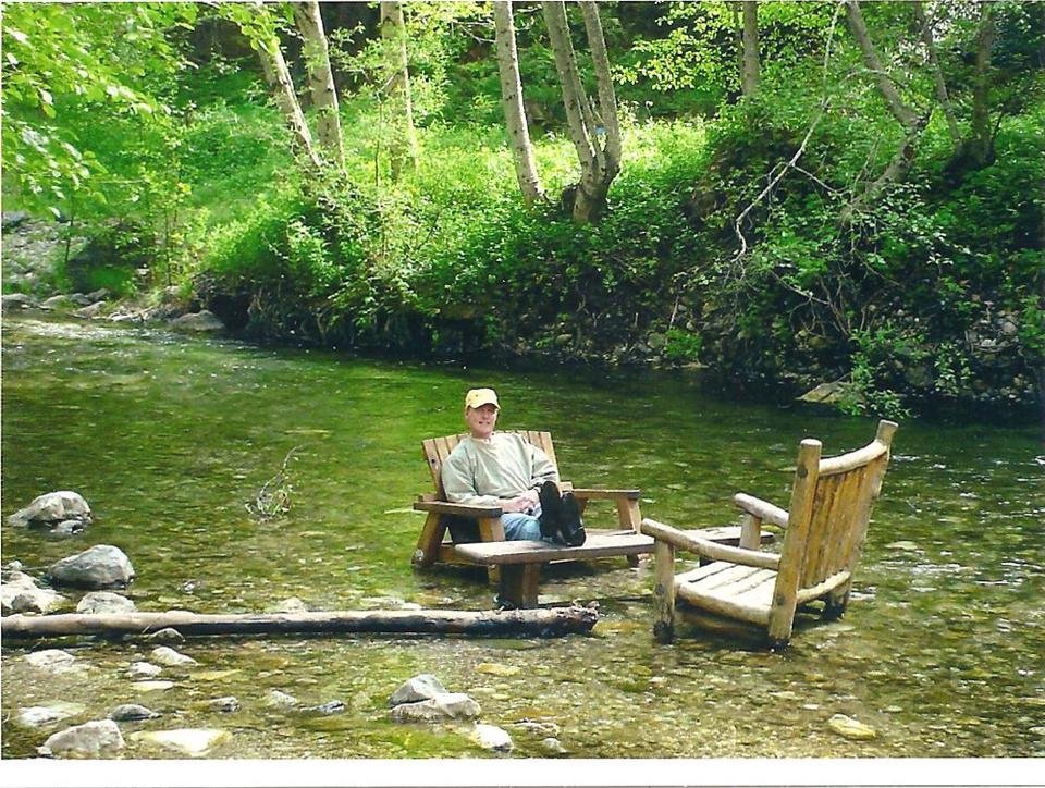 Relaxing after Big Sur Marathon