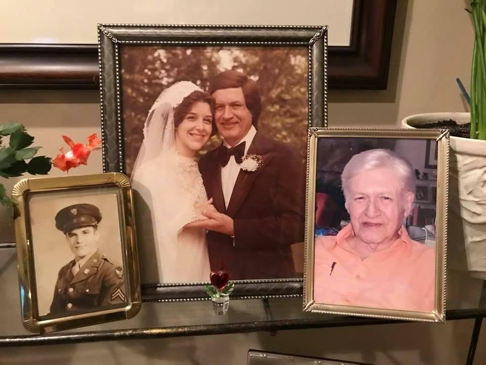 My dad; 1940's, with me 1979, 2005