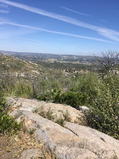 Looking east at mp 8.4
