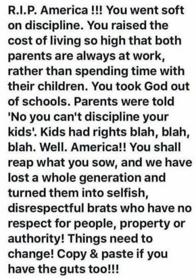 Well said!