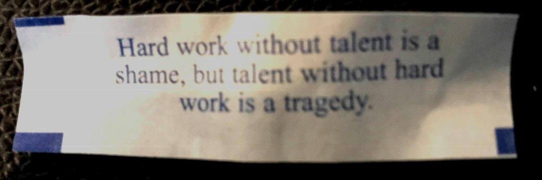 My Chinese fortune cookie saying tonight