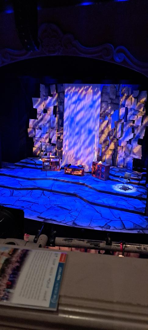At Arizona Theatre Company waiting for the start of "Bob and Jean". We were told to make sure we have tissues ready for the story.