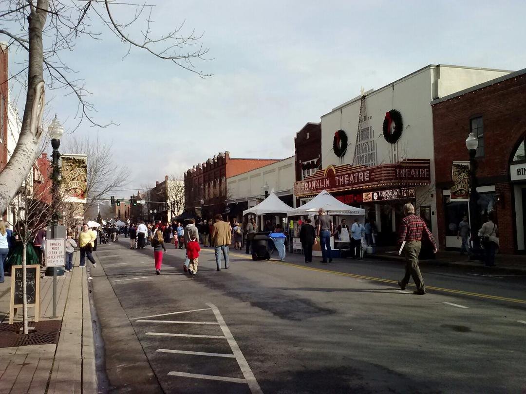 Down town Franklin TN Christmastime!