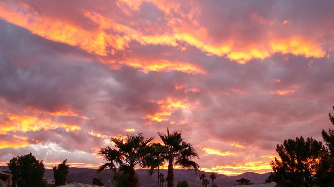 Sunset in Palm Desert last night.