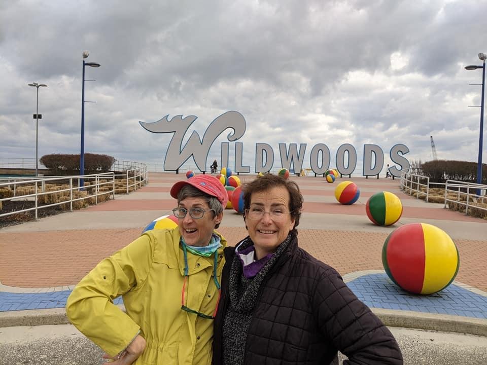 Jeri & Julie at Wildwood boardwalk