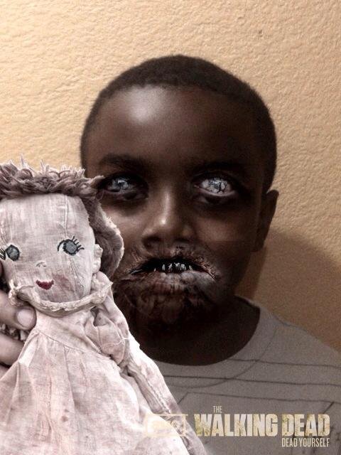 The kids can't wait for the walking dead series to start