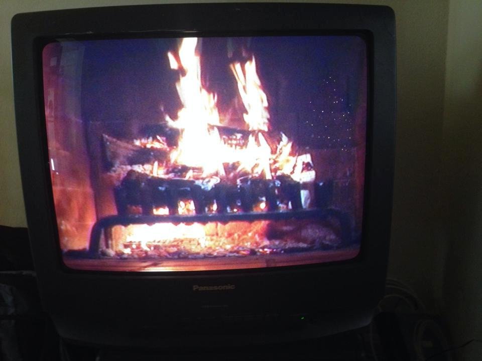 Sitting by the fire enjoying some Christmas music