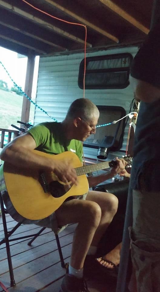 My son Jerry treating us to music! Had a great time