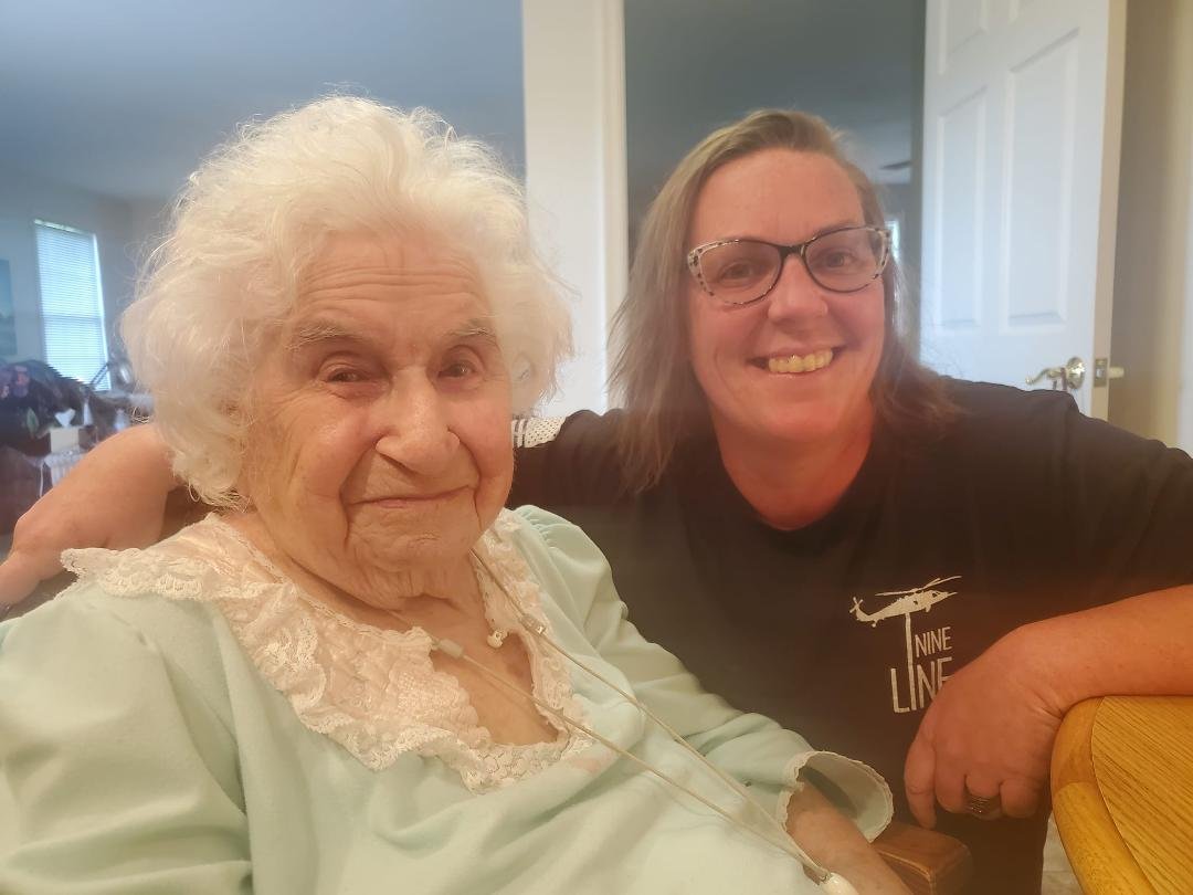 This is one of the best women I have been fortunate enough to know and blessed to call her my granma. She is now dancing in heaven with my granpa and rejoicing in God's love and light.