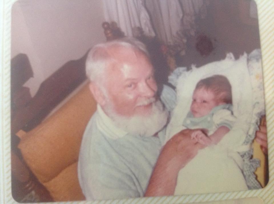 Grandpa and baby Kyle!