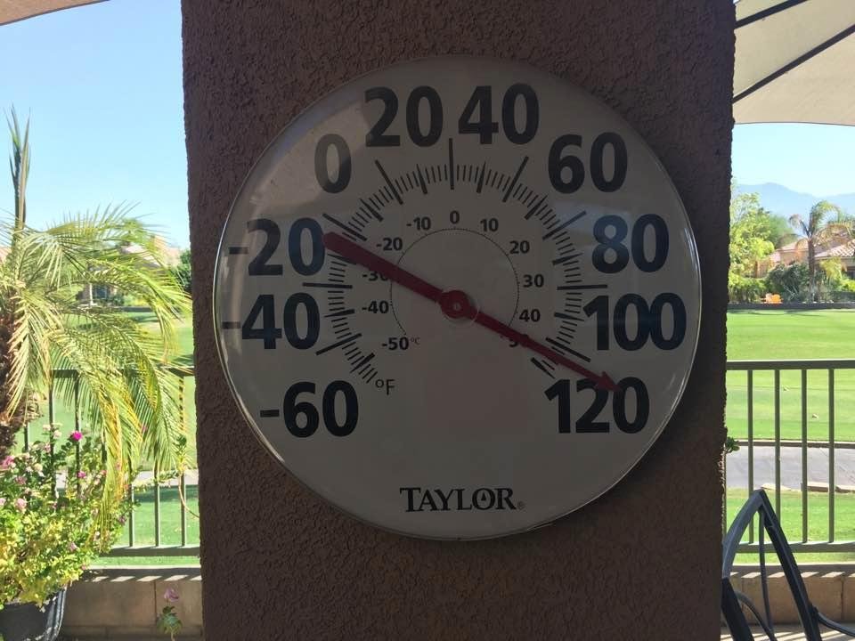 Golf score below the temperature! Yes!