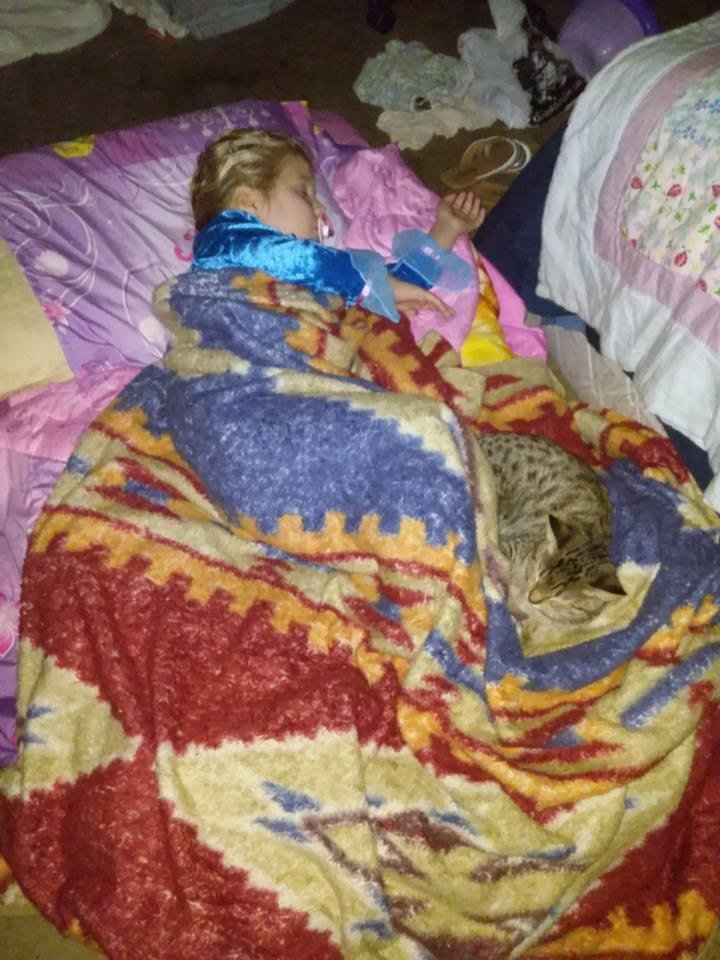 Kaylynn and Ariel sleeping together!