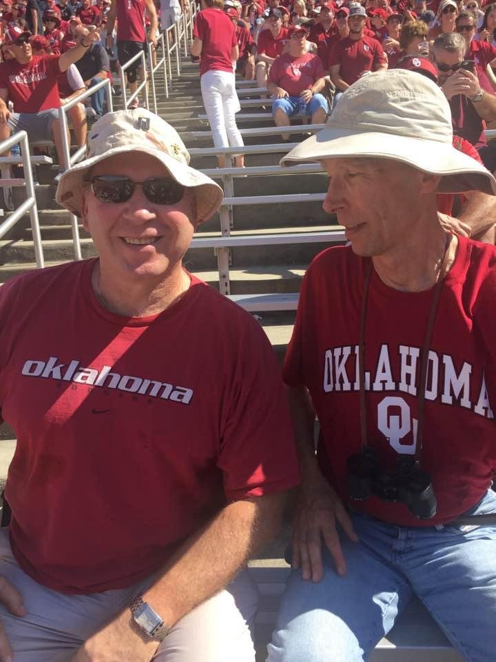 Brothers at OU/TEXAS game in Big D.