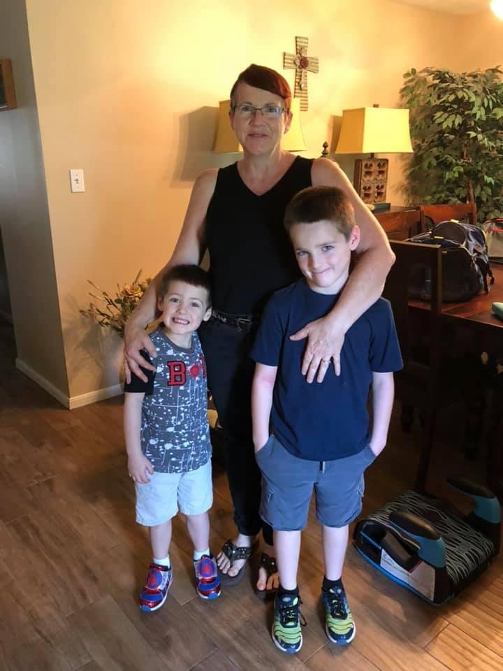 Visiting with my Grandsons