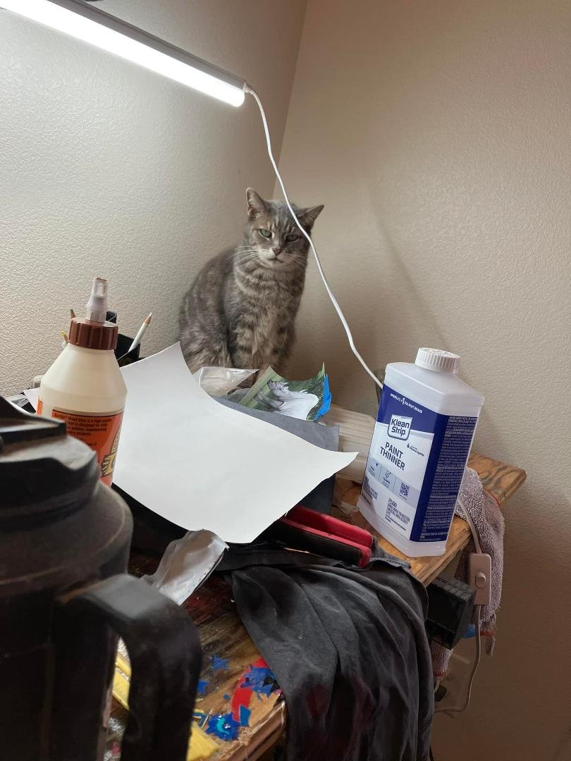 She’s watching me work