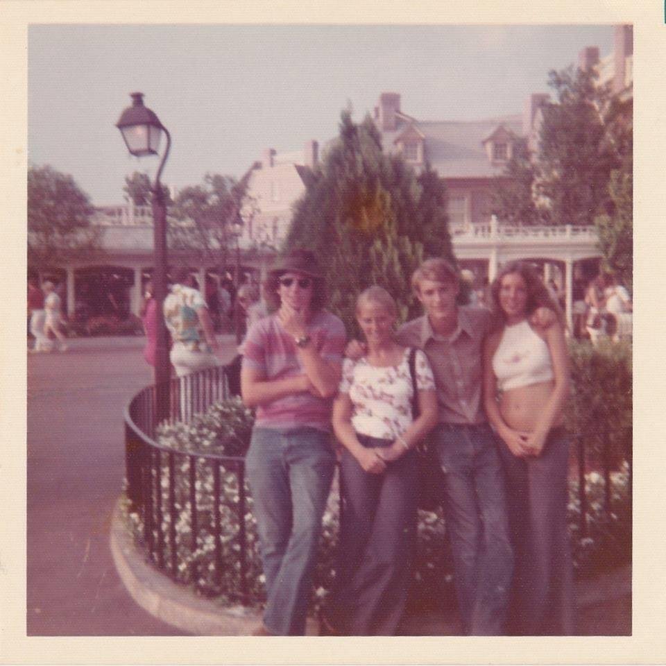 Disney World 1973, that's me in hat, my first visit there, Thank you Wanda Banfi for sharing this pic