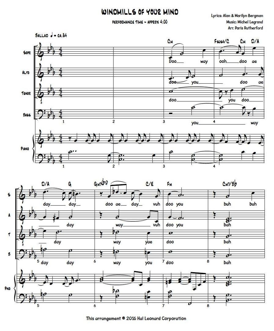 I'm excited to be writing for "Jazz Explorations", a new tier in Hal Leonard's great set of options for Choral groups. This series is tailored for high school and college choirs who are entering the Jazz genre - a great way