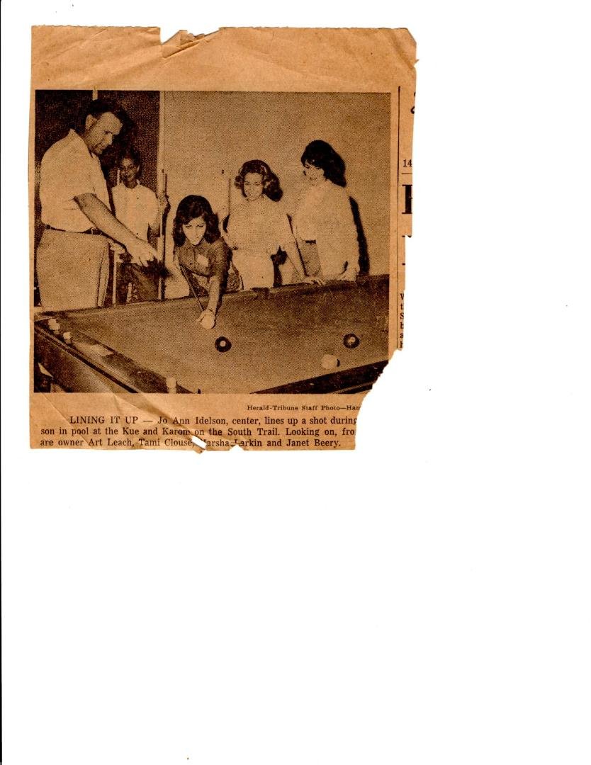 Who remembers Kue and Karmon the south trail????? In case you can't read the article, Owner Art Leach, shooting is JoAnn Idelson, Tami Clouse, Marsha Larkin and Janet Berry..... Somewhere around 1962,63...