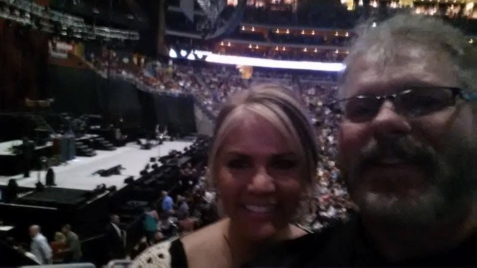 The stage is getting set up for Bob Seger