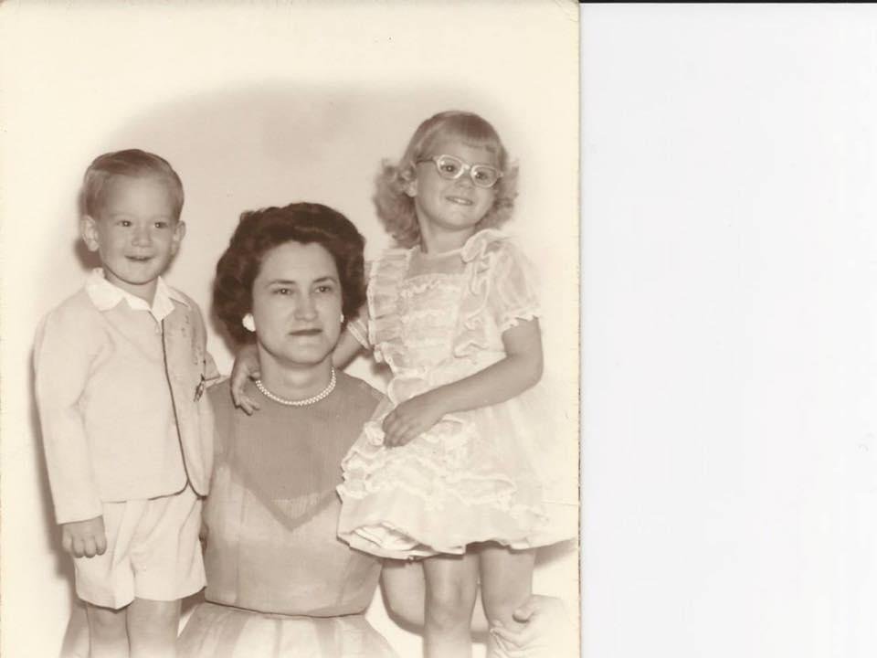 My mom would have been 96 today. I was 6 in this picture and my brother 5.