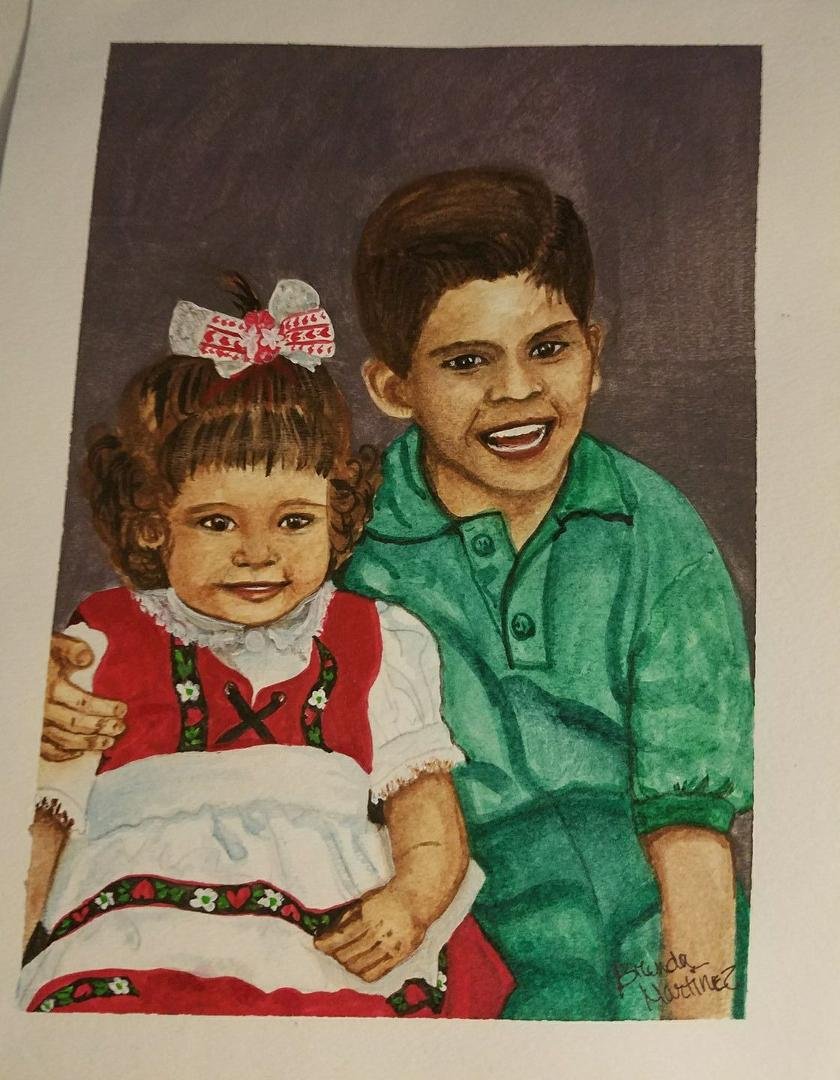This is one of my latest pictures of my two loves, Vanessa and Gabriel