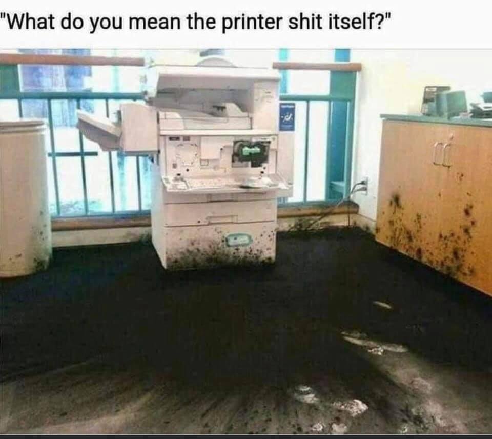 If we were back in the office.