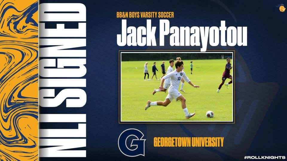 Grandson signs National Letter of Intent to play soccer for Georgetown University