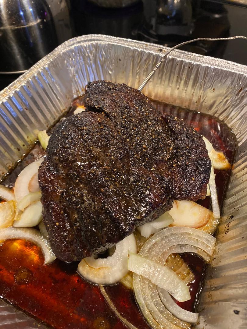 Smoked chuck roast….