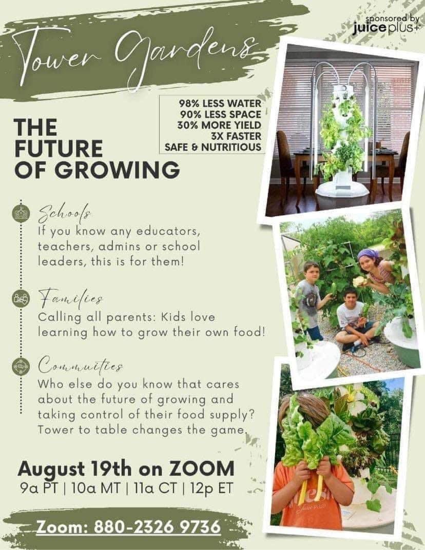 Contact me for ordering, or visit:
stevenbell.towergarden.com