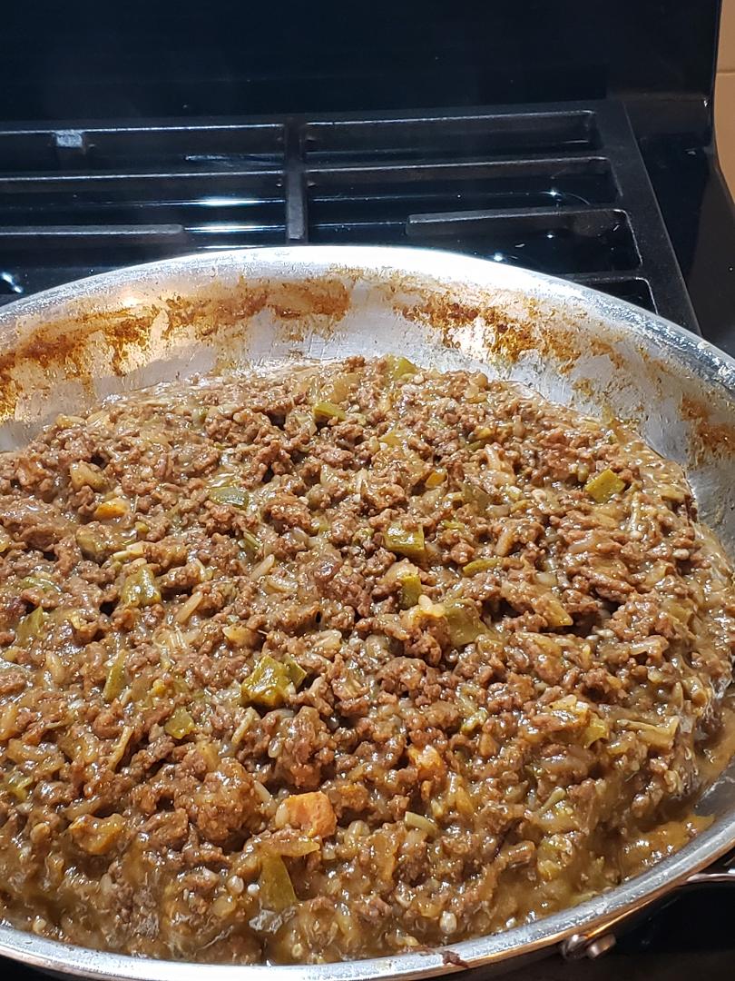Gramma Lois' Chicken Gumbo sloppy- joes