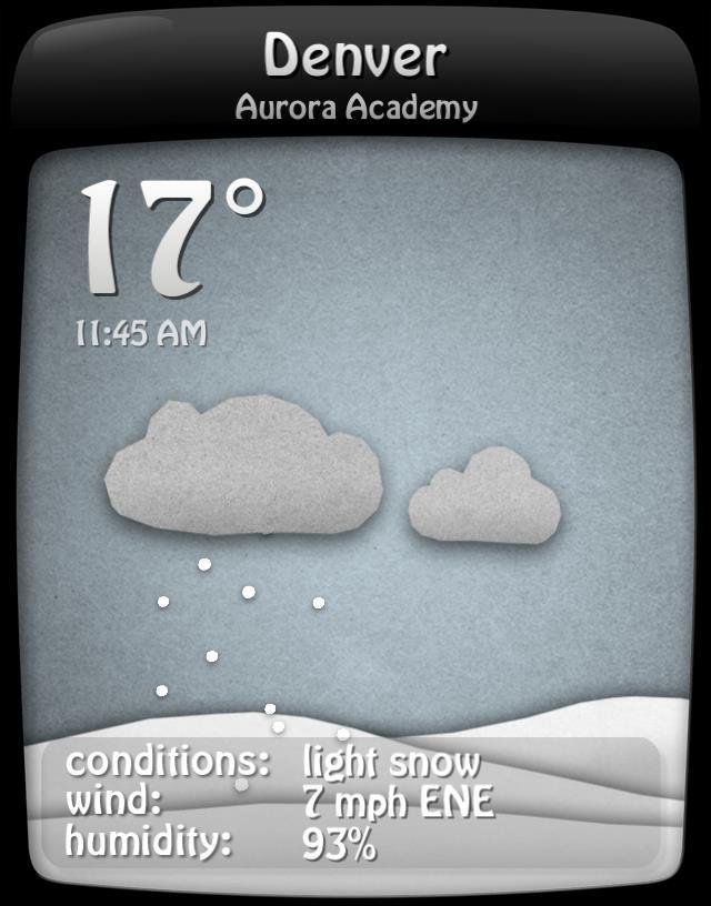Snow Day!!!!!  

[created with Weather Doodle for iPhone]