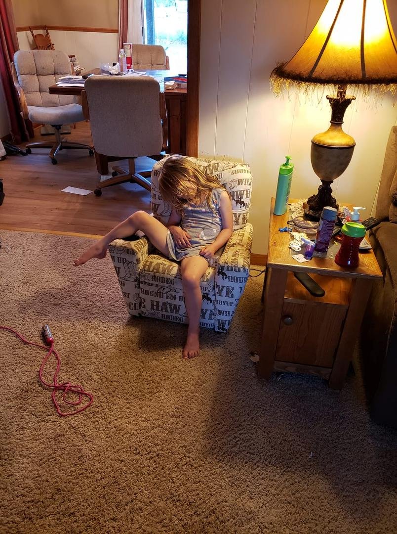 My baby gave up
