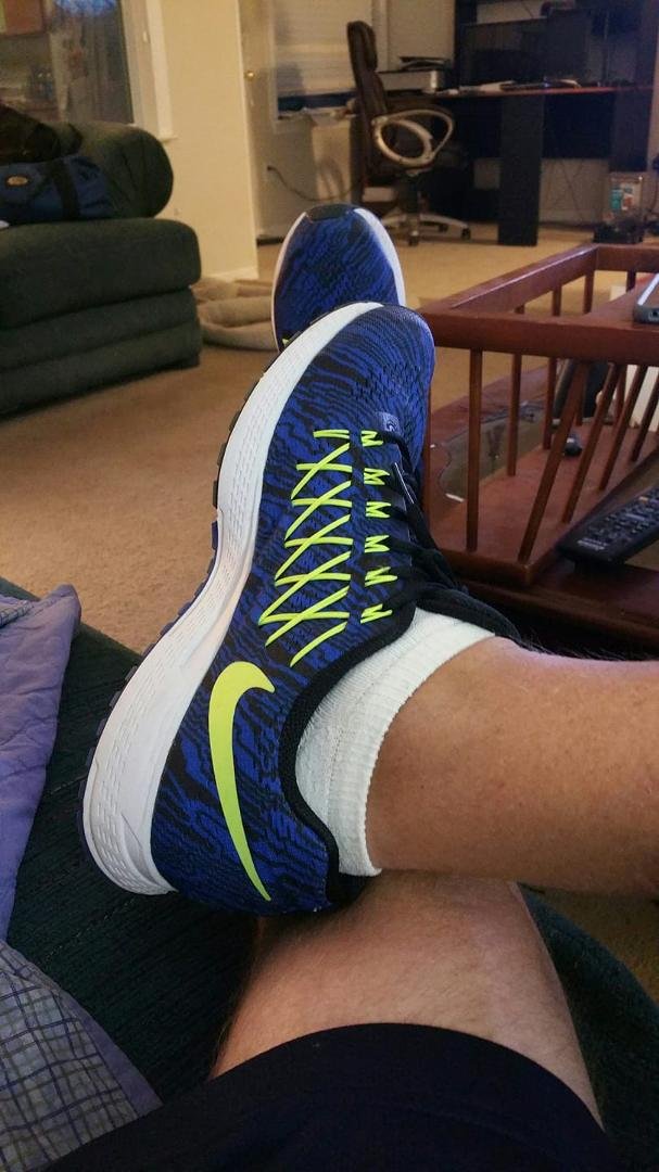 My new workout shoes. Gives me motivation that and the desire to lose this gut.