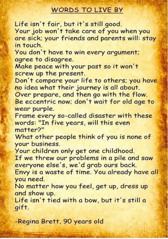 I think these words ARE very important.
