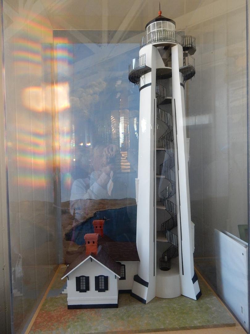 Model of what the lighthouse looks inside. Hopefully open to the public again in five years!