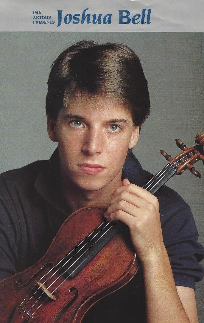 Notable Artists
Classical violinist - Joshua Bell
Live concert - Wright State University
3 Apr 1991 - Gracious and gave me this
picture after the concert. Great evening...