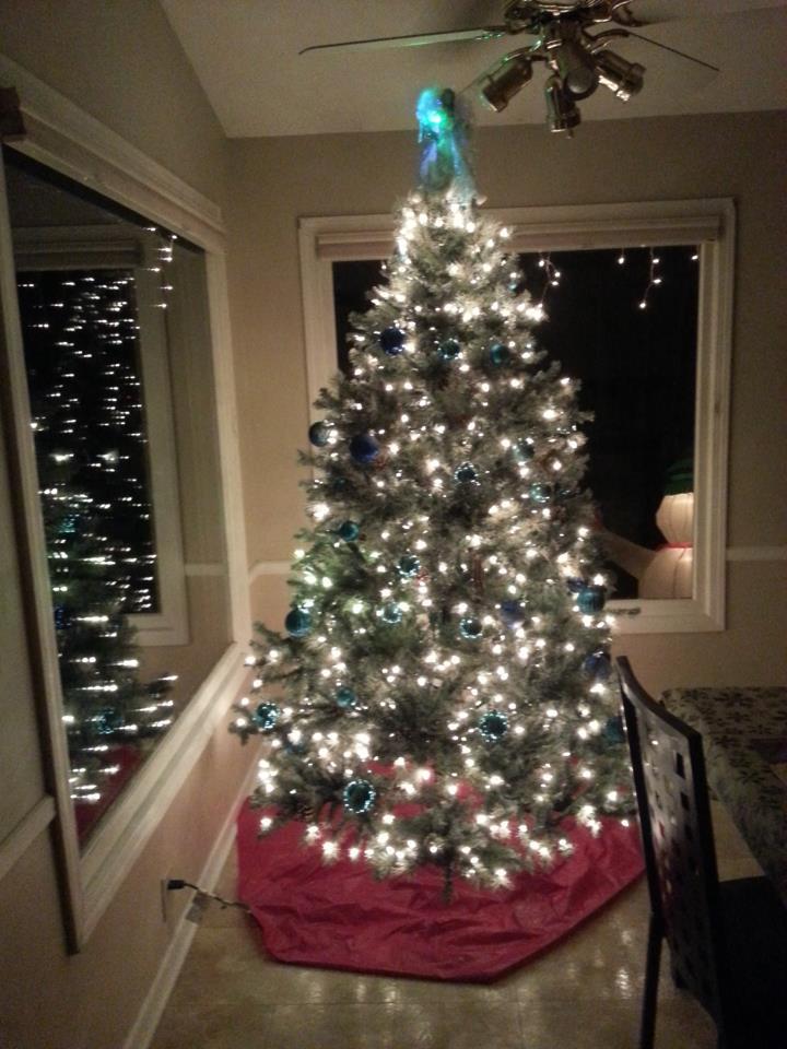 This is my tree, woohoo can't wait till Xmas, presents!