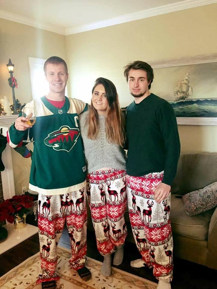 My niece and nephews...Kyle, Sean and Dan modeling my gift!