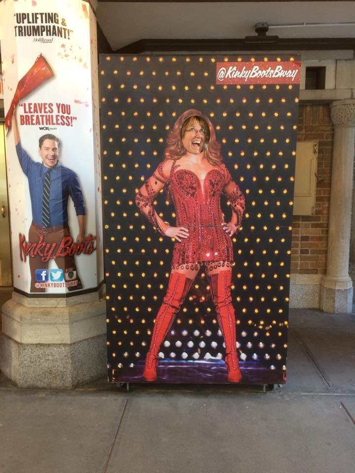 JoAnne LePiere and Patty on our way to kinky boots!